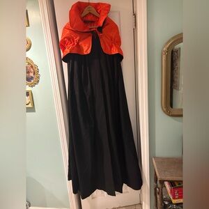 Costume Piece Black Cape  Collar & Hood
